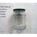 720ml glass jar for pickled cucumber